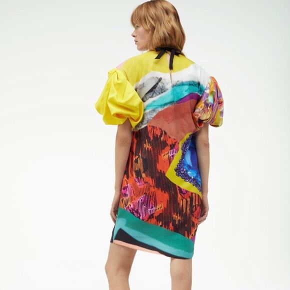 Zara limited edition jewel printed dress NWT - Picture 7 of 8